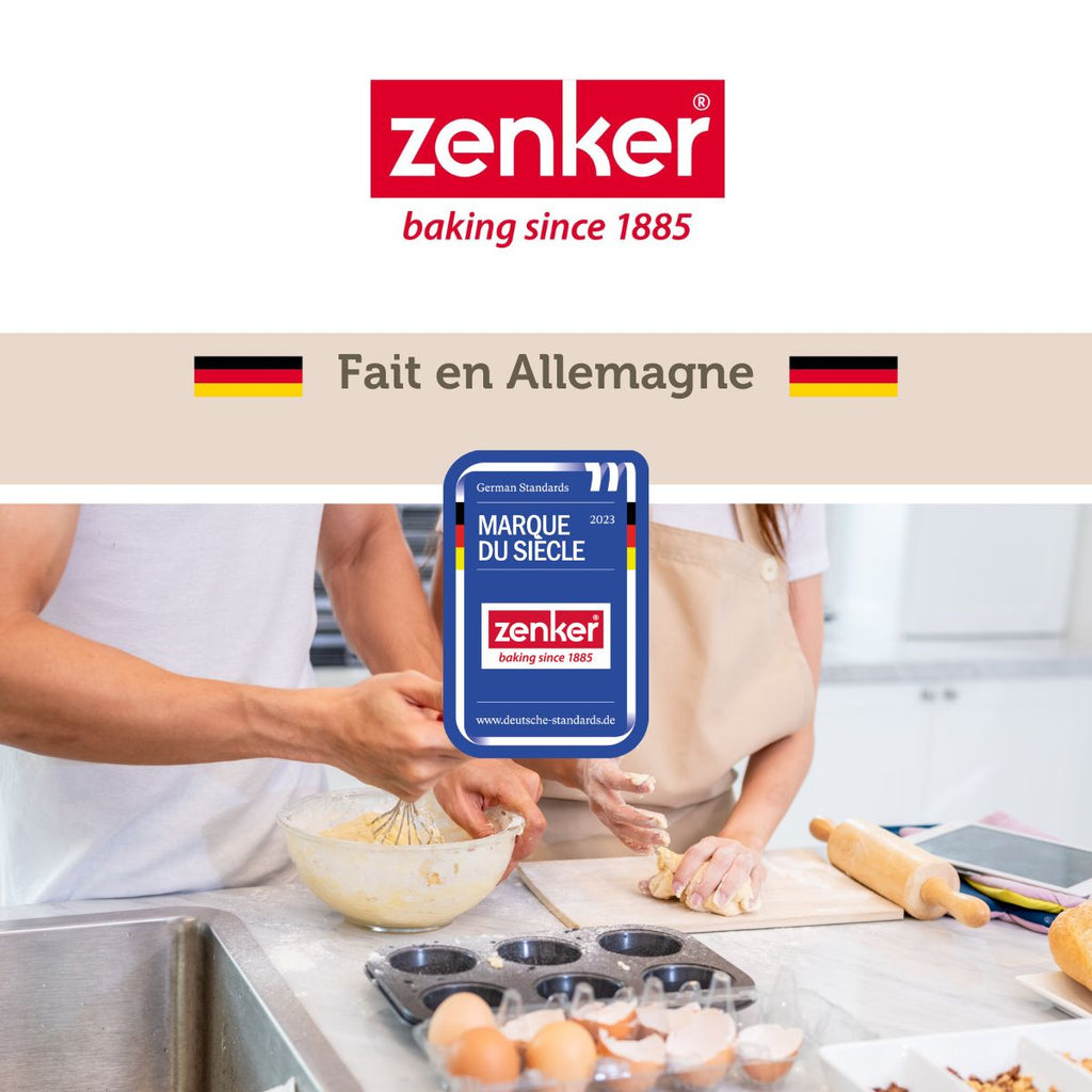 Zenker - Moule 9 Madeleines 28 X 18 Cm Zenker Silicone Fibre De Verre - Noir|Gris