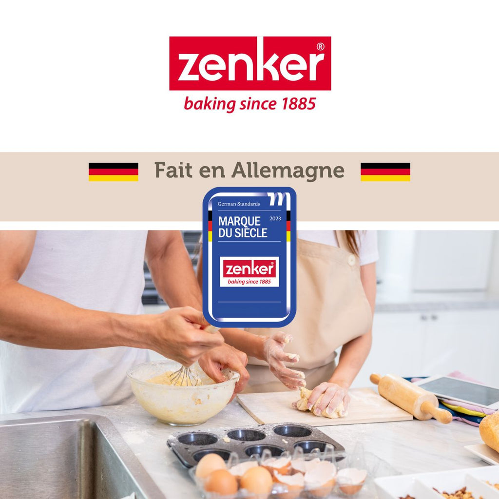 Zenker - Moule 12 Madeleines 26 X 39 Cm Zenker Spécial Countries - Noir
