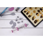 Zenker - Seringue De Pâtisserie Et 6 Embouts Et 6 Disques À Motifs Zenker Sweet Sensation - Gris