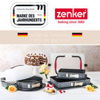 Zenker - Moule À Charnière Rectangulaire En Acier Émaillé Et Sa Spatule 42 X 29 Cm Zenker Deluxe - Noir