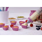 Zenker - Seringue De Pâtisserie Et 6 Embouts Et 6 Disques À Motifs Zenker Sweet Sensation - Gris