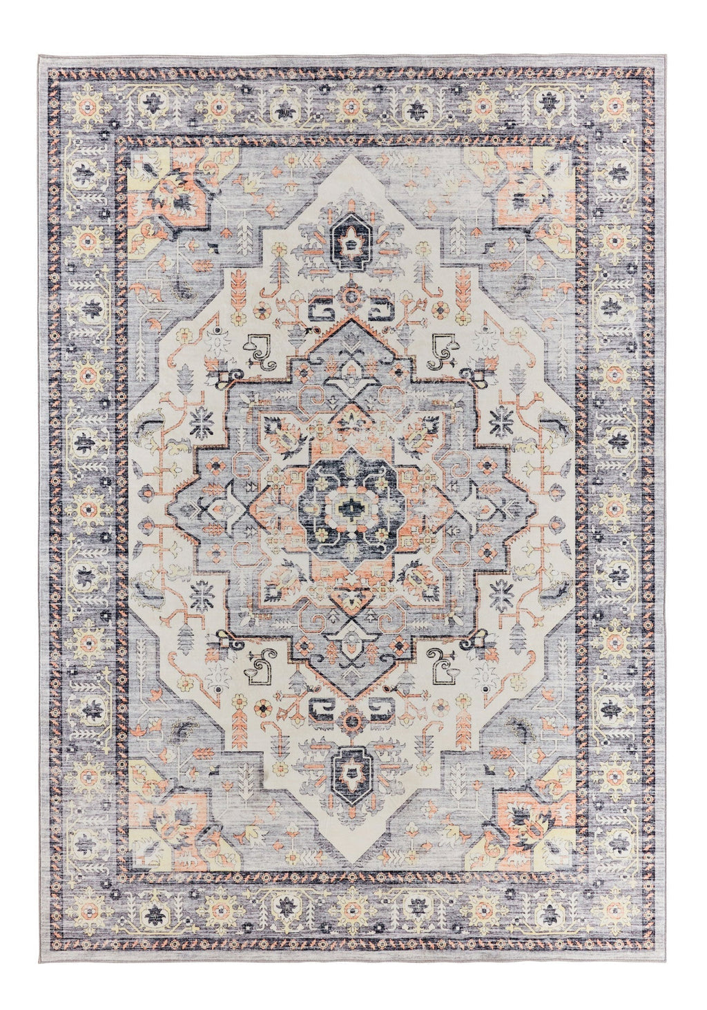 Ottoman - Tapis D'Intérieur - Polyester - Gris