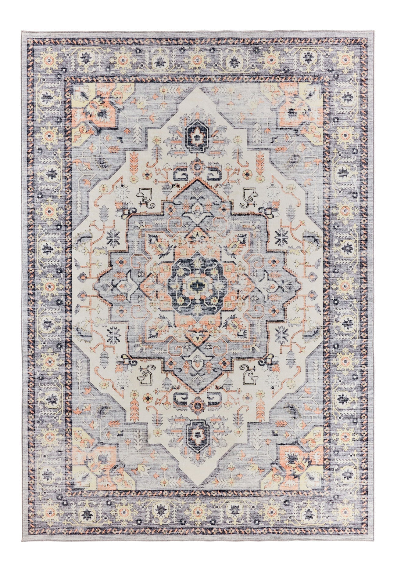 Ottoman - Tapis D'Intérieur - Polyester - Gris