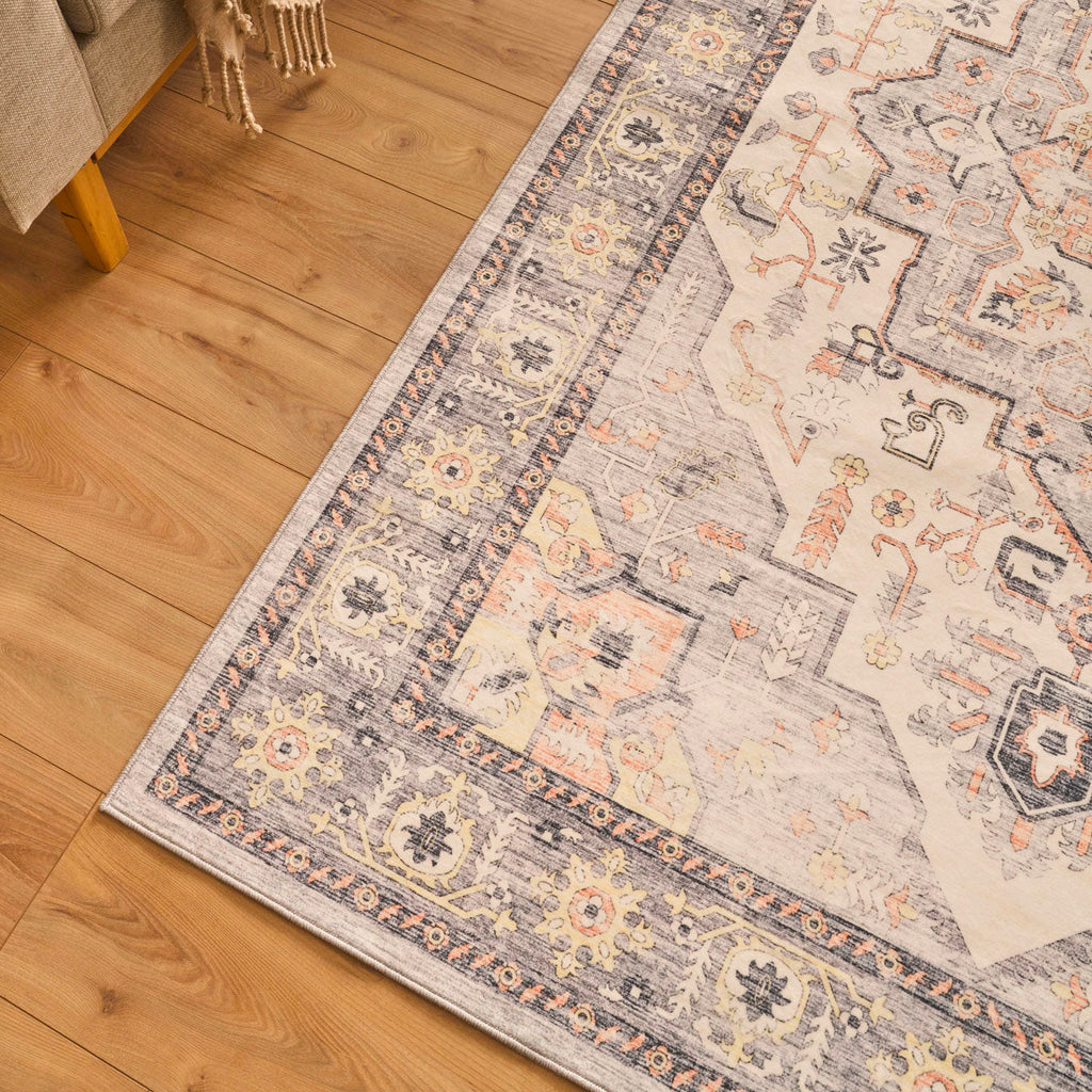 Ottoman - Tapis D'Intérieur - Polyester - Gris