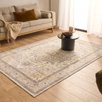 Ottoman - Tapis D'Intérieur - Polyester - Jaune