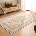 Ottoman - Tapis D'Intérieur - Polyester - Jaune
