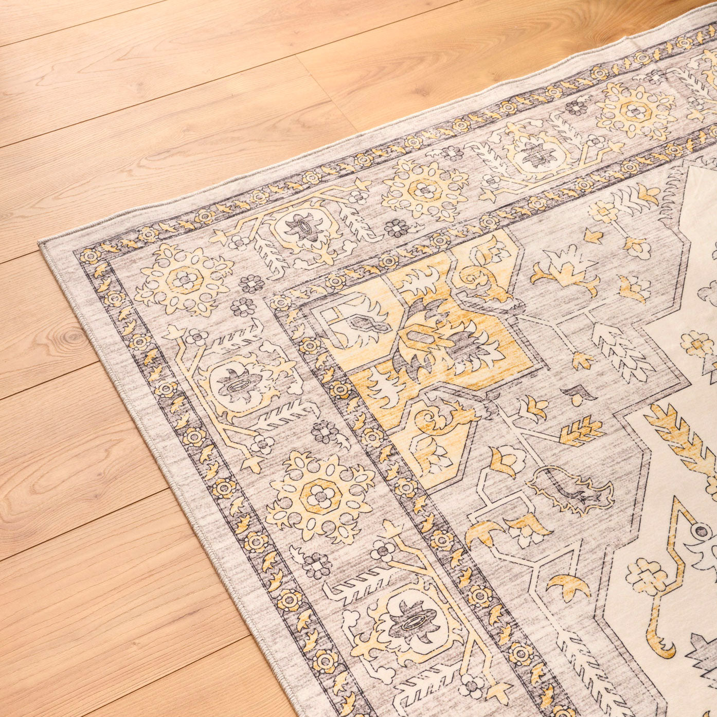 Ottoman - Tapis D'Intérieur - Polyester - Jaune