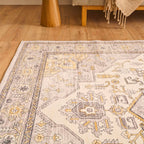 Ottoman - Tapis D'Intérieur - Polyester - Jaune
