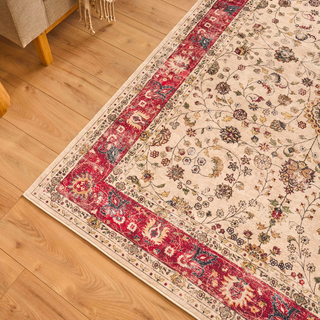 Ottoman - Tapis D'Intérieur - Polyester - Beige