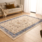 Ottoman - Tapis D'Intérieur - Polyester - Bleu