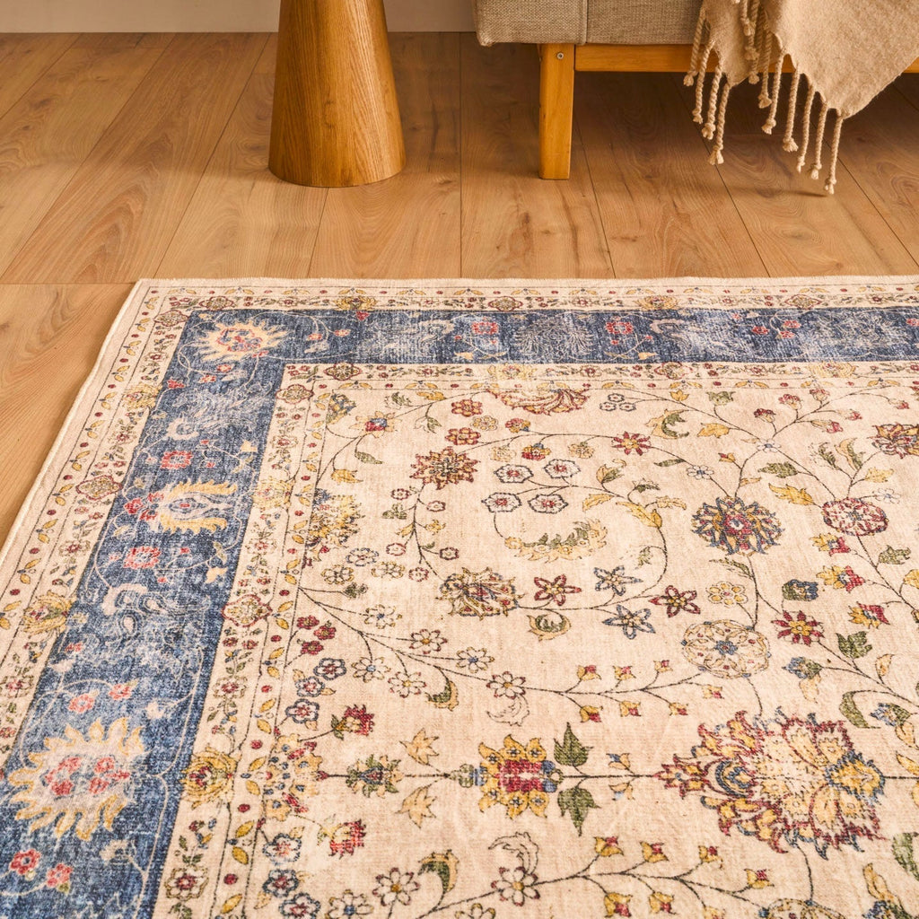 Ottoman - Tapis D'Intérieur - Polyester - Bleu