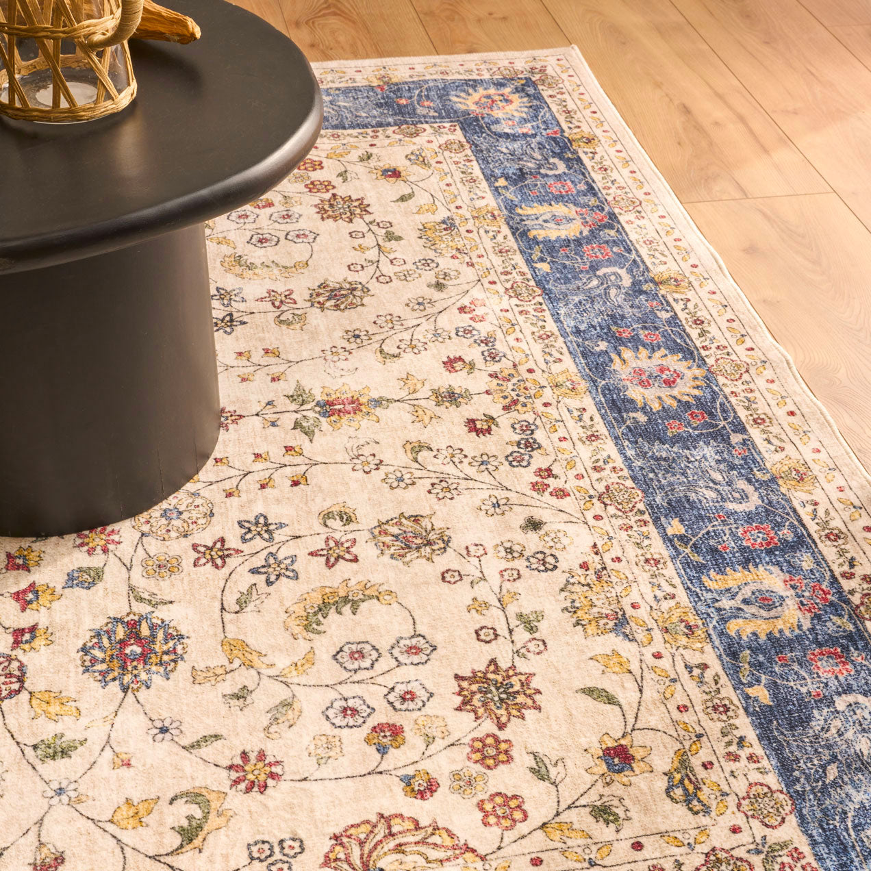 Ottoman - Tapis D'Intérieur - Polyester - Bleu