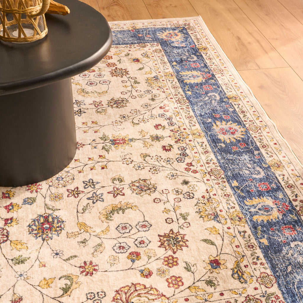 Tapis salon vintage - Bleu - Collection Ottoman OTTOMAN