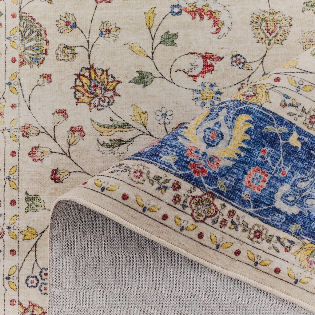Ottoman - Tapis D'Intérieur - Polyester - Bleu