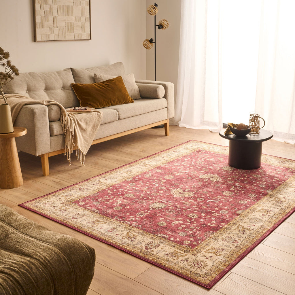 Ottoman - Tapis D'Intérieur - Polyester - Rouge