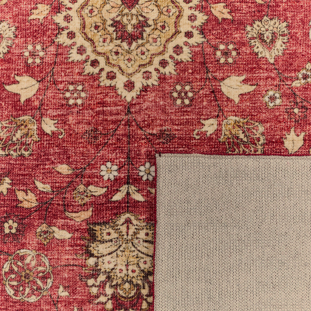 Ottoman - Tapis D'Intérieur - Polyester - Rouge