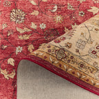 Ottoman - Tapis D'Intérieur - Polyester - Rouge