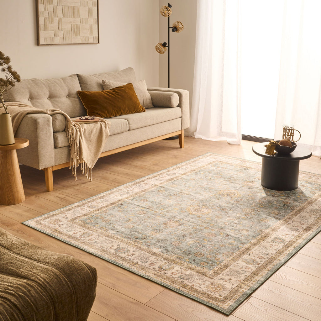 Ottoman - Tapis D'Intérieur - Polyester - Turquoise