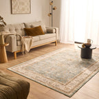 Ottoman - Tapis D'Intérieur - Polyester - Turquoise