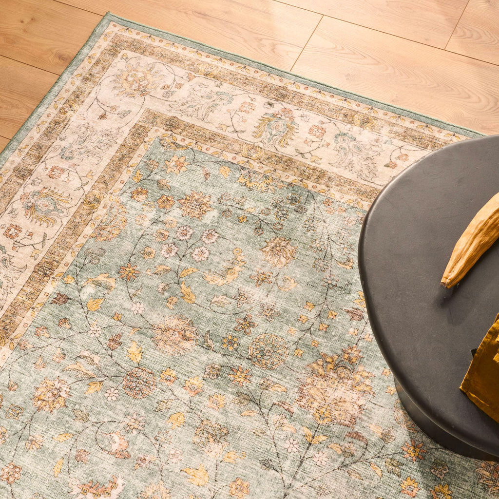 Ottoman - Tapis D'Intérieur - Polyester - Turquoise