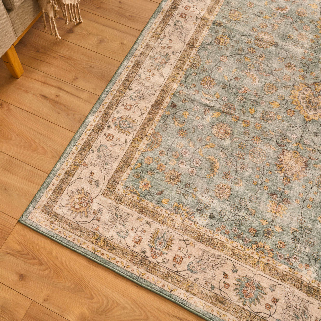 Ottoman - Tapis D'Intérieur - Polyester - Turquoise