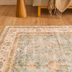 Ottoman - Tapis D'Intérieur - Polyester - Turquoise