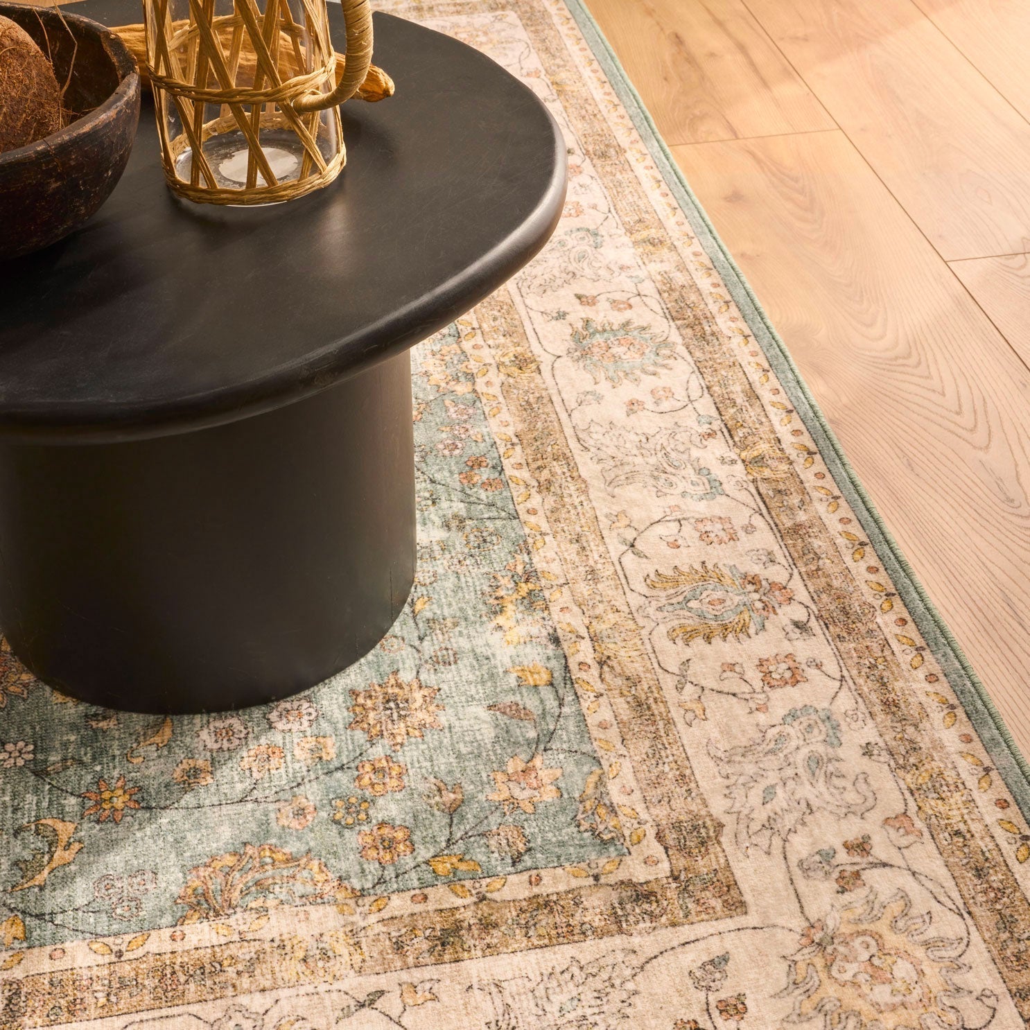 Ottoman - Tapis D'Intérieur - Polyester - Turquoise