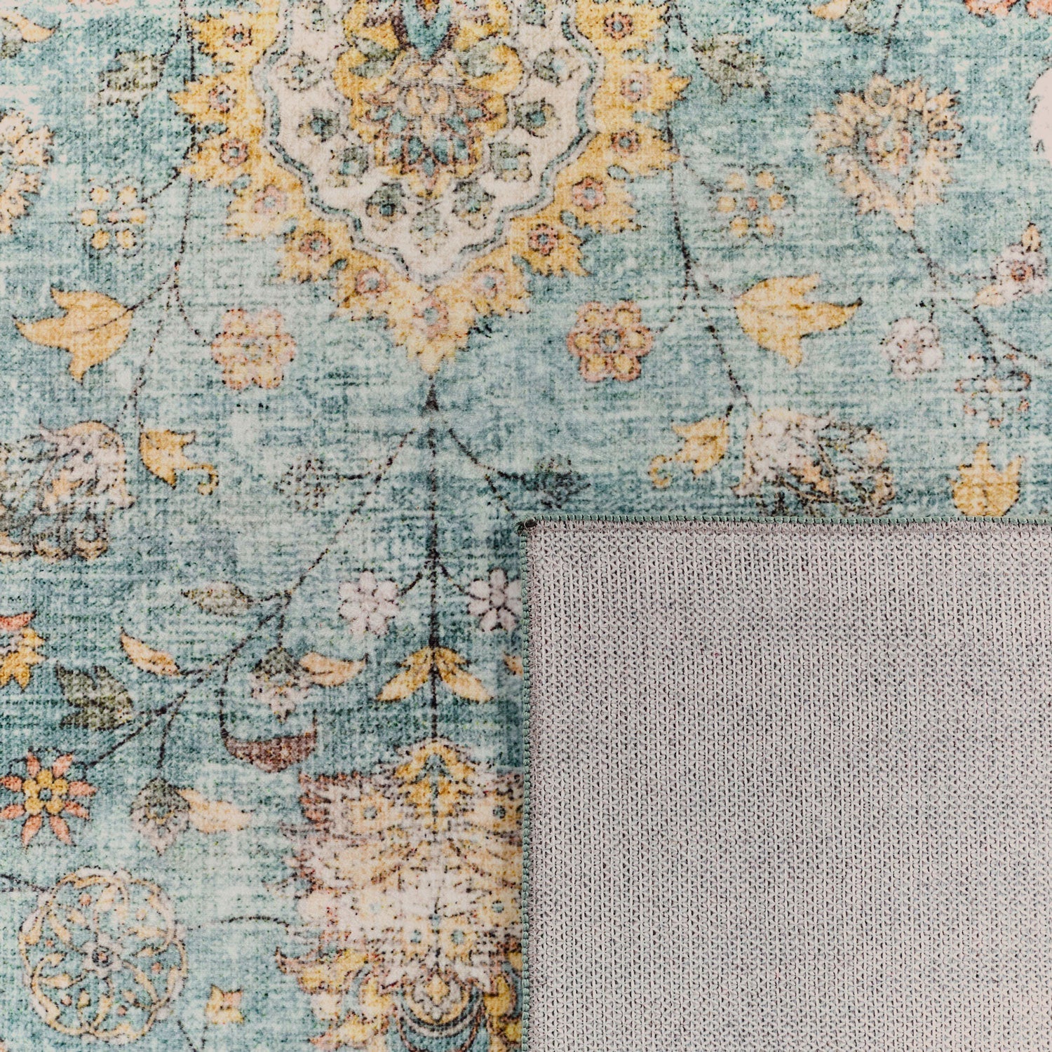 Ottoman - Tapis D'Intérieur - Polyester - Turquoise