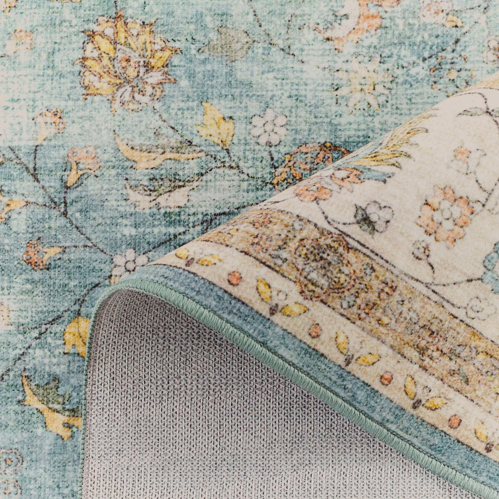 Ottoman - Tapis D'Intérieur - Polyester - Turquoise