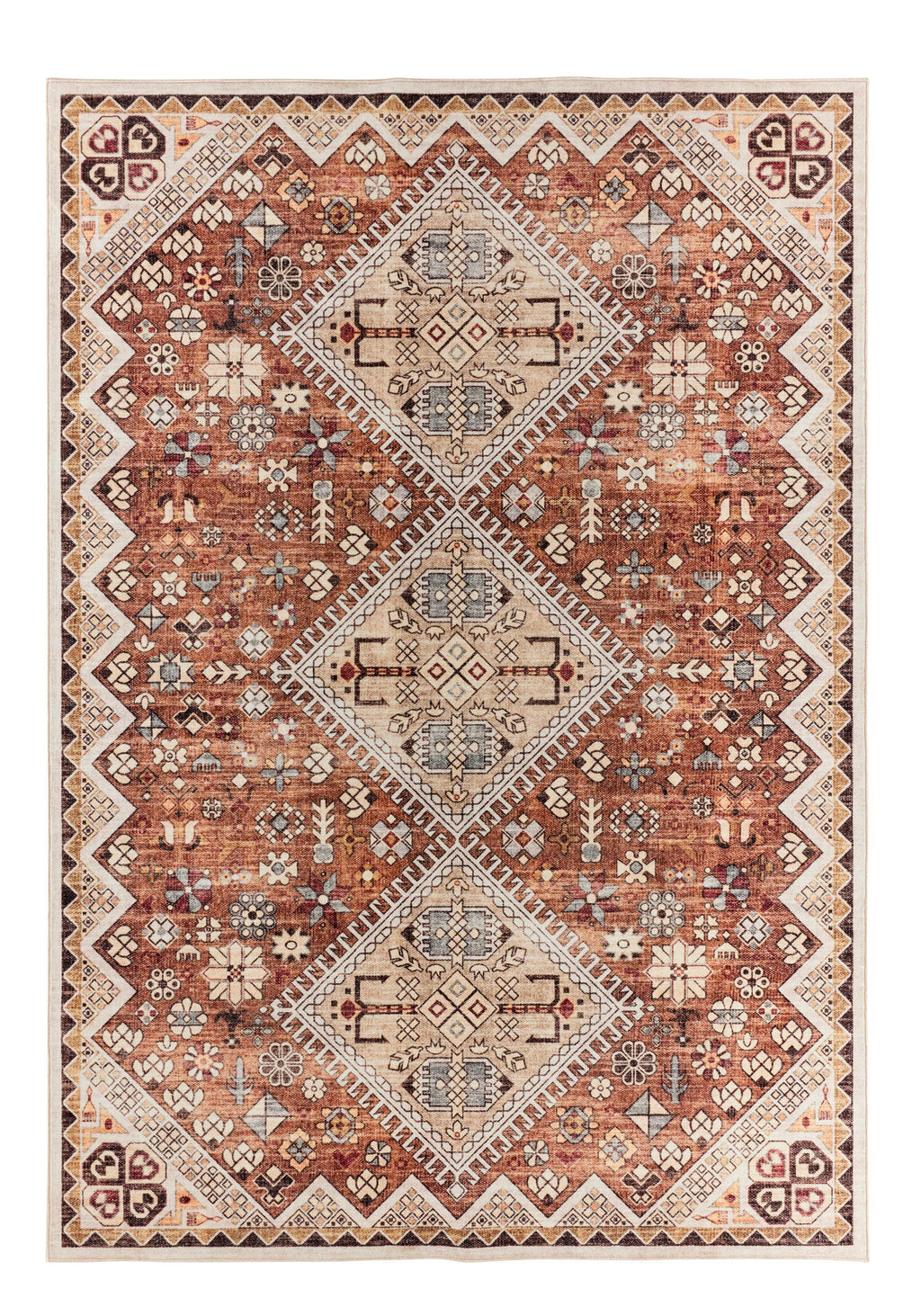 Ottoman - Tapis D'Intérieur - Polyester - Beige