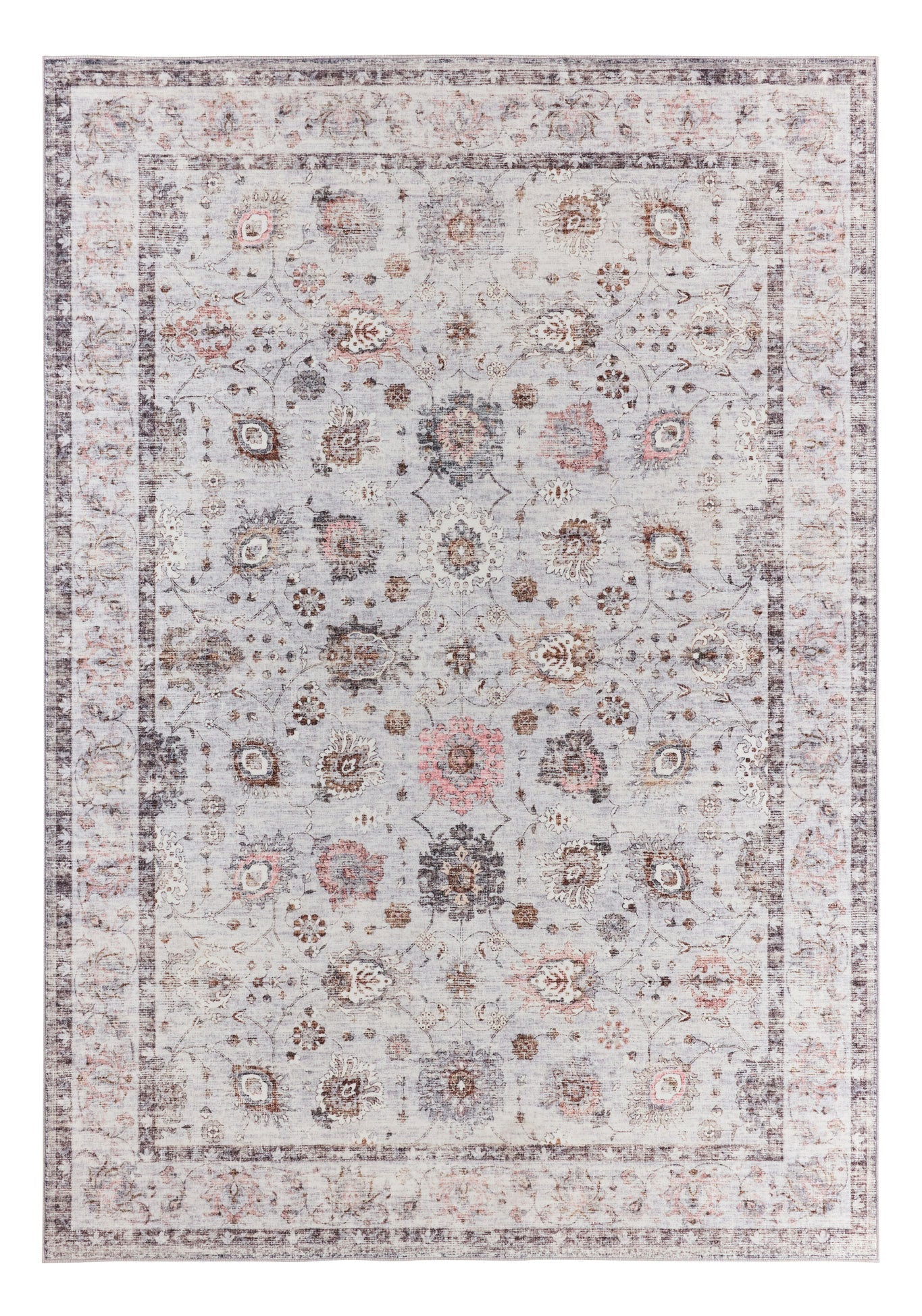 Ottoman - Tapis D'Intérieur - Polyester - Gris
