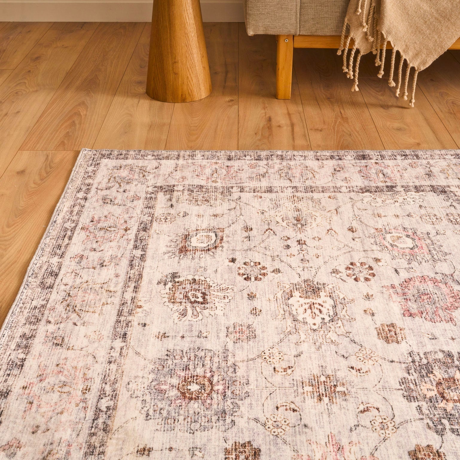 Ottoman - Tapis D'Intérieur - Polyester - Gris