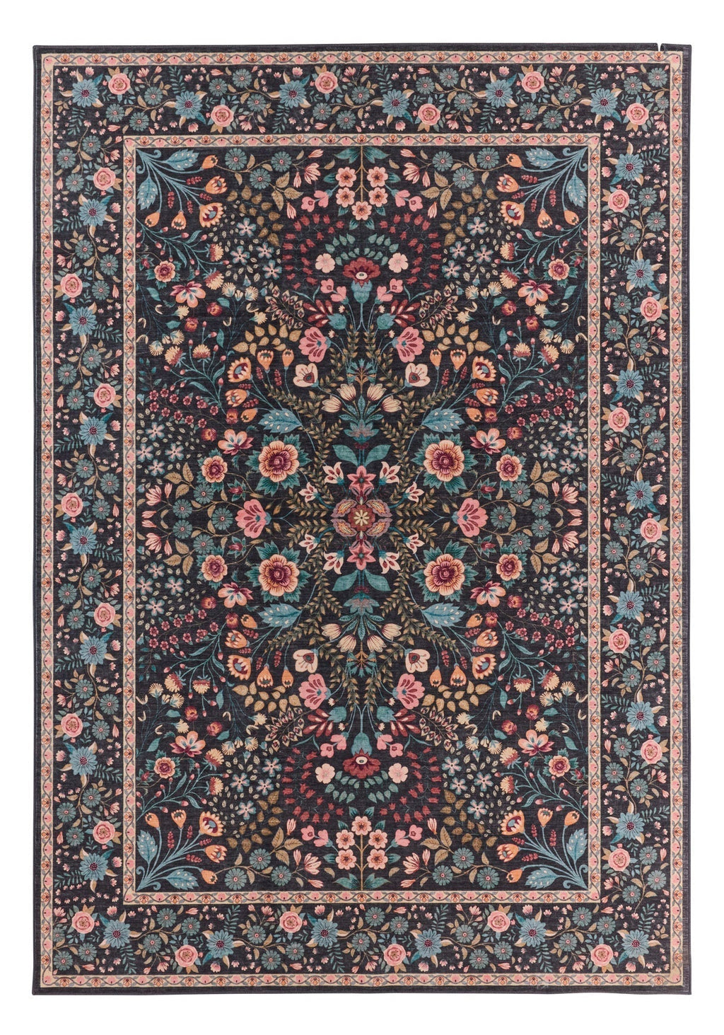Ottoman - Tapis D'Intérieur - Polyester - Noir