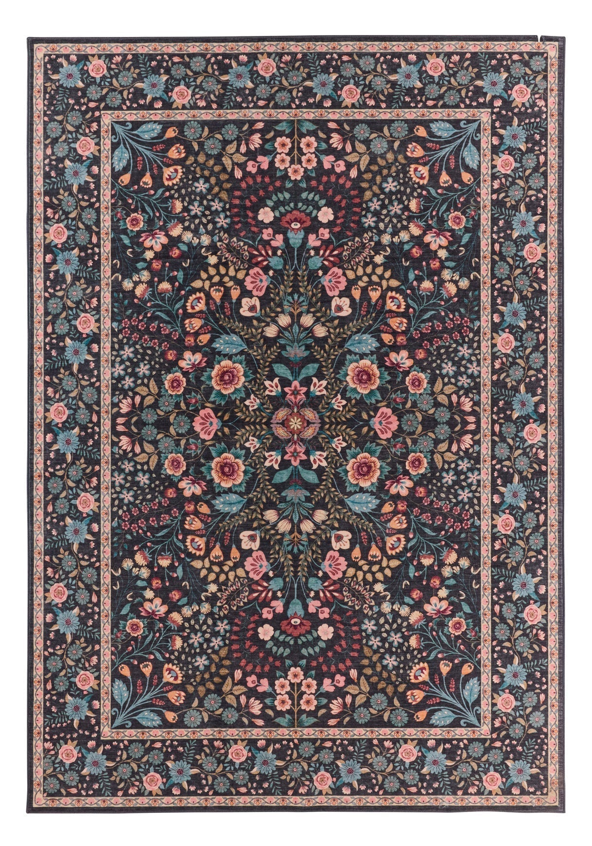 Ottoman - Tapis D'Intérieur - Polyester - Noir