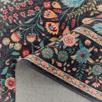 Ottoman - Tapis D'Intérieur - Polyester - Noir