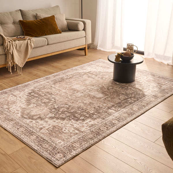 Ottoman - Tapis D'Intérieur - Polyester - Beige