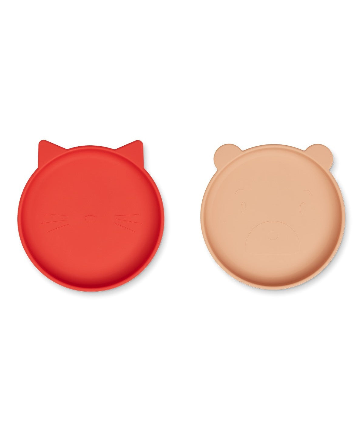 Lot De 2 Assiettes Olivia - Rouge Pomme / Rose De Toscane