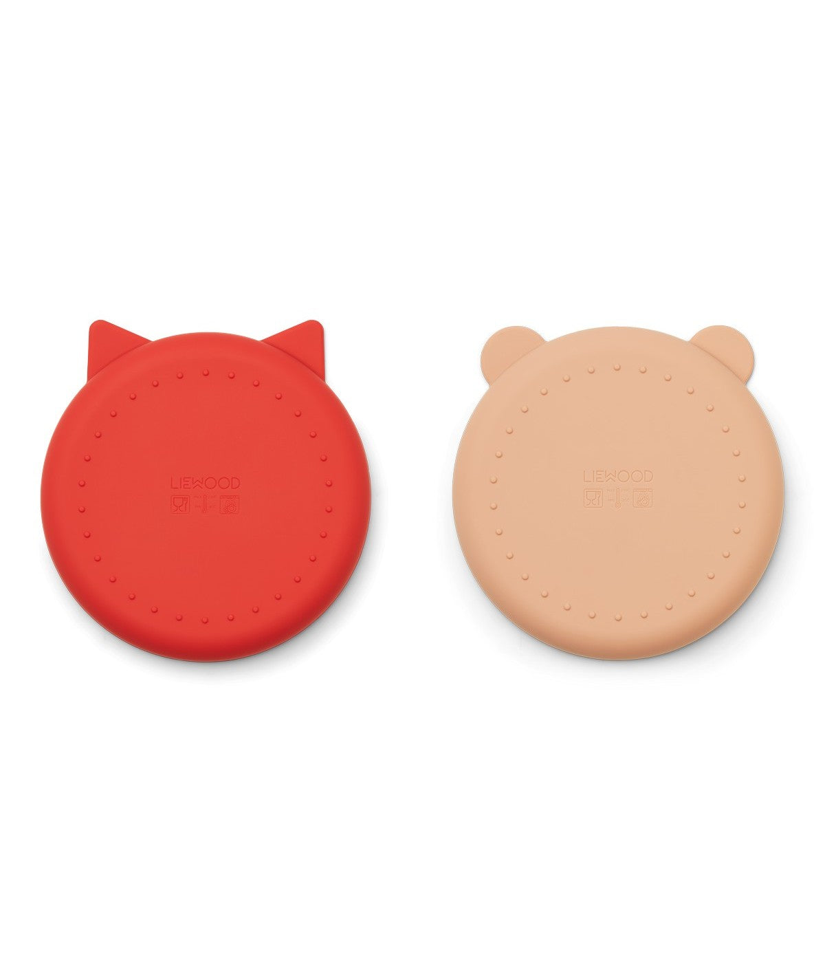 Lot De 2 Assiettes Olivia - Rouge Pomme / Rose De Toscane