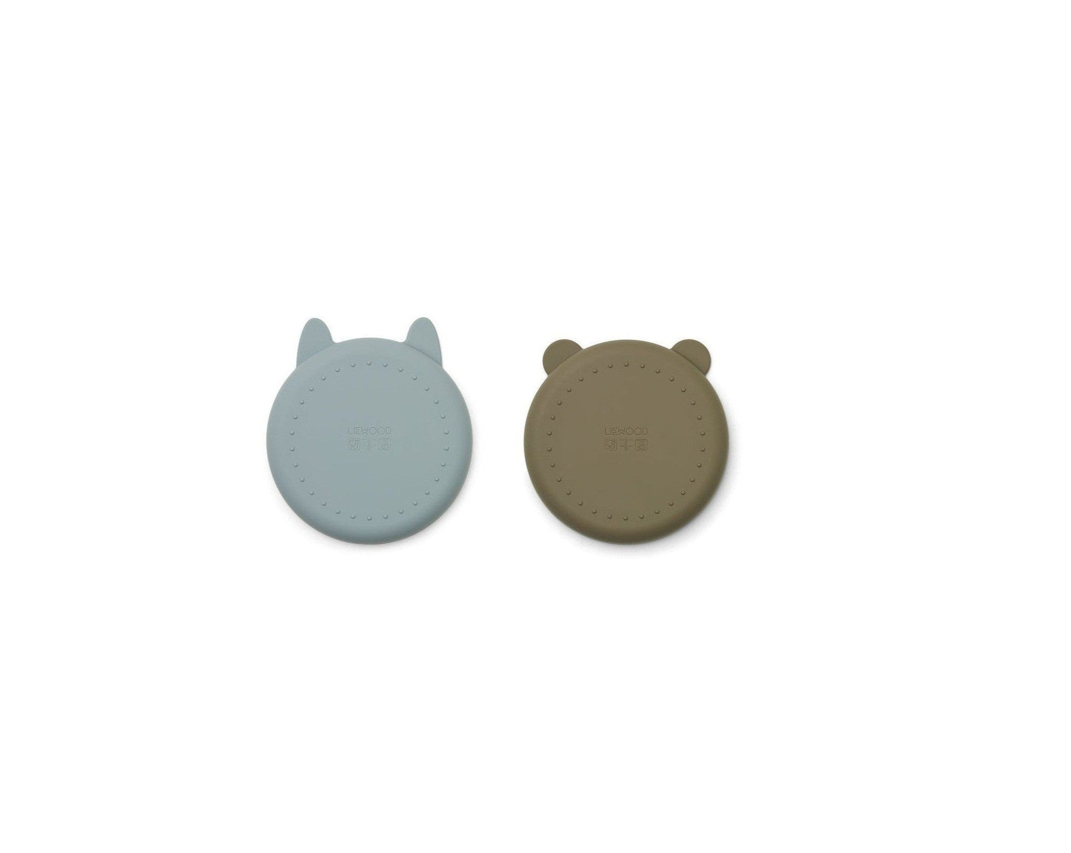 Assiette Enfant Incassable Olivia - Blue Fog / Khaki Mix