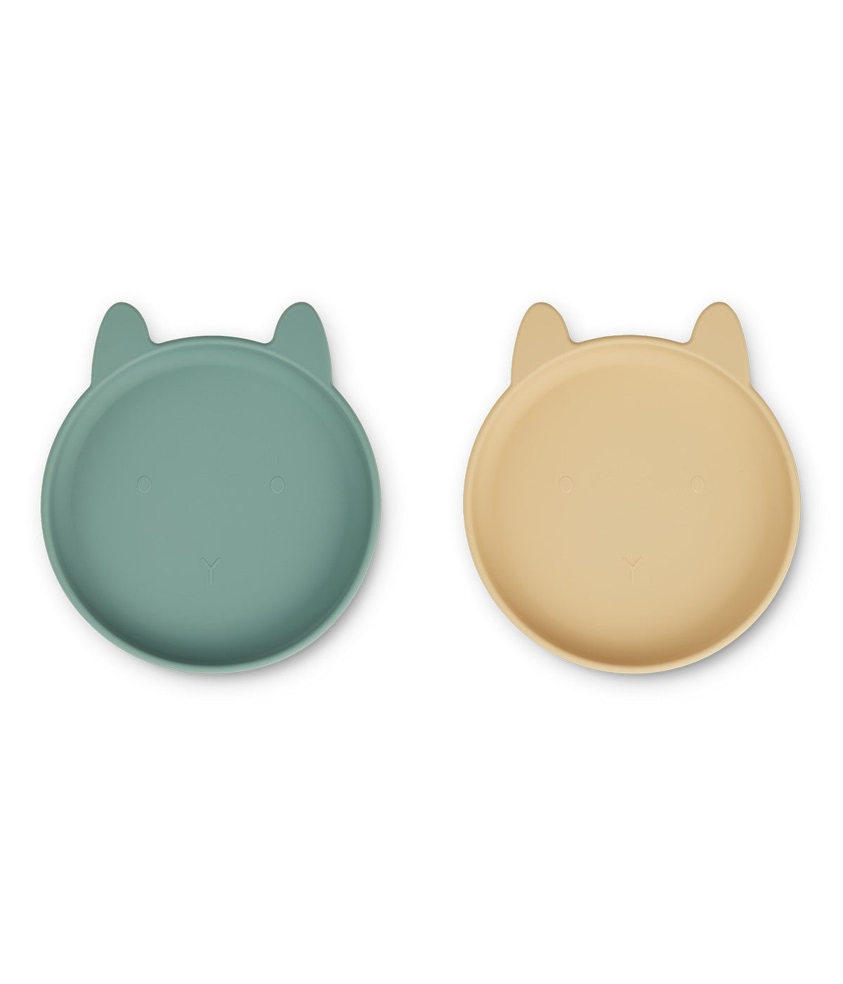 Lot De 2 Assiettes Olivia - Mélange De Blé Jaune À La Menthe Poivrée Et À La Lapin
