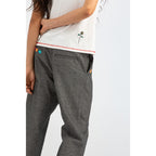 Pantalon Flower Embroidered Tailored