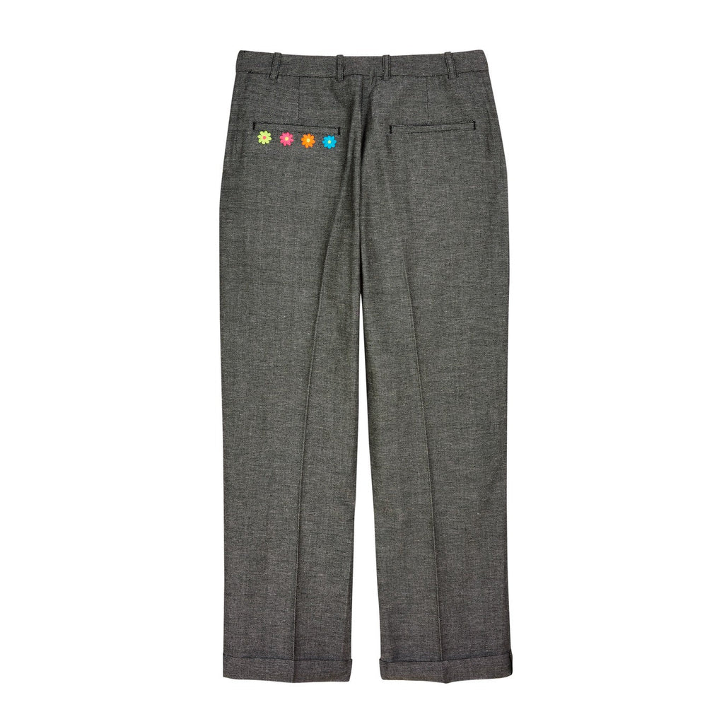 Pantalon Flower Embroidered Tailored