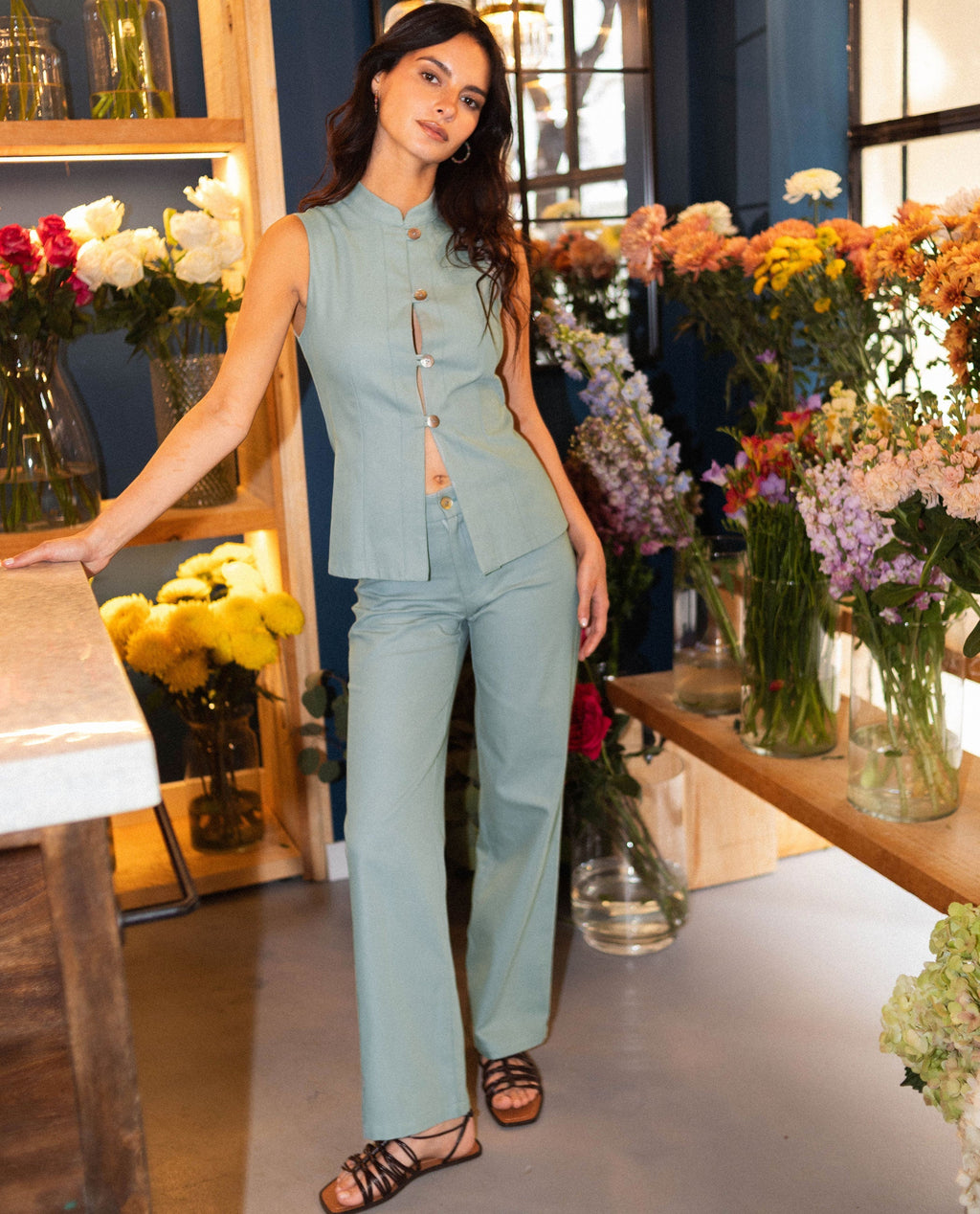 Pantalon Break in - Bleu