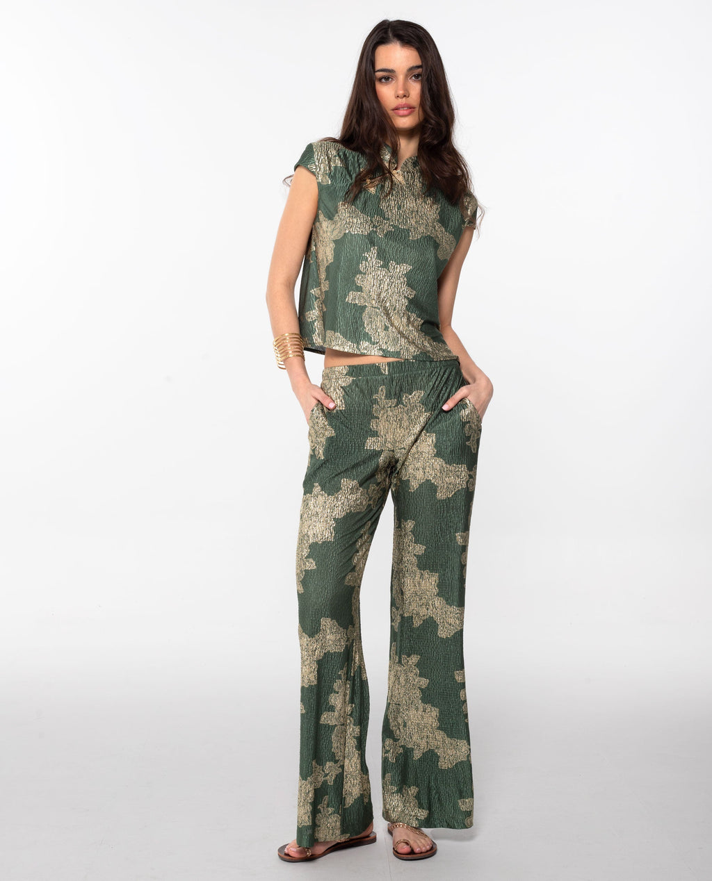 Pantalon Jade Bloom - Vert