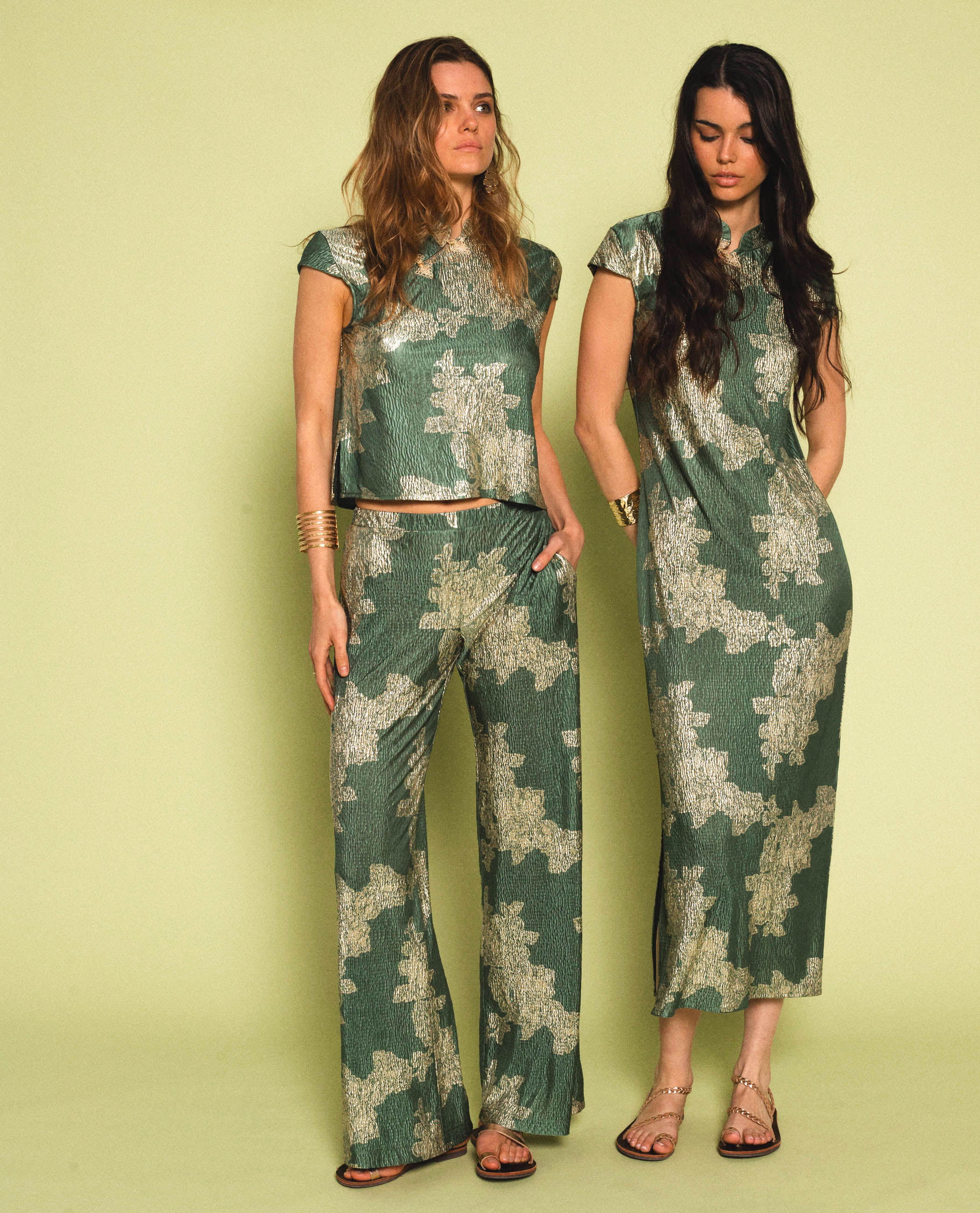 Pantalon Jade Bloom - Vert