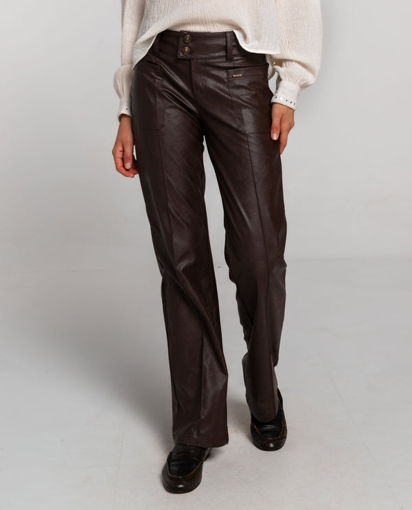 Pantalon Out From Routine - Marron