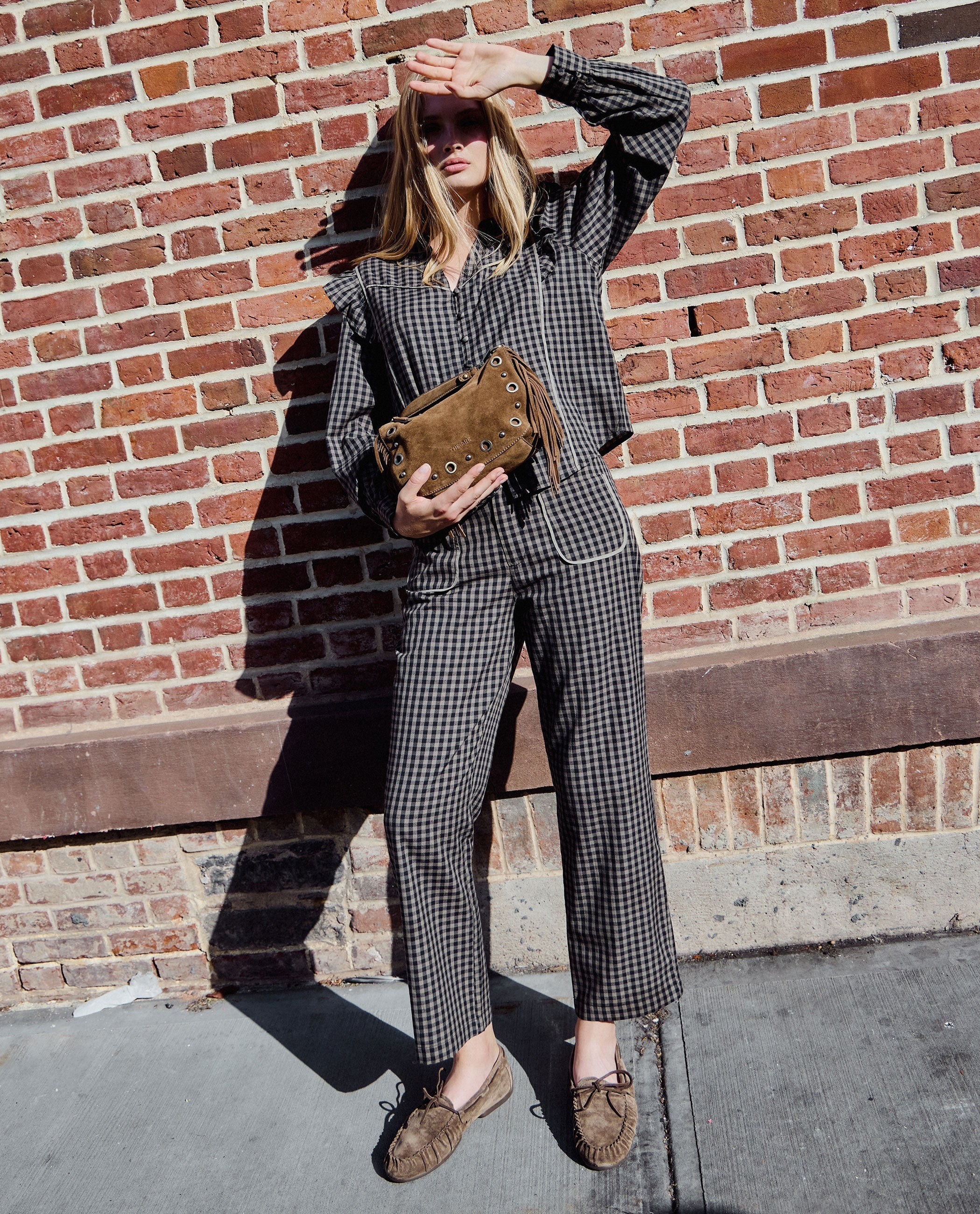Pantalon First Coffee - Carreaux