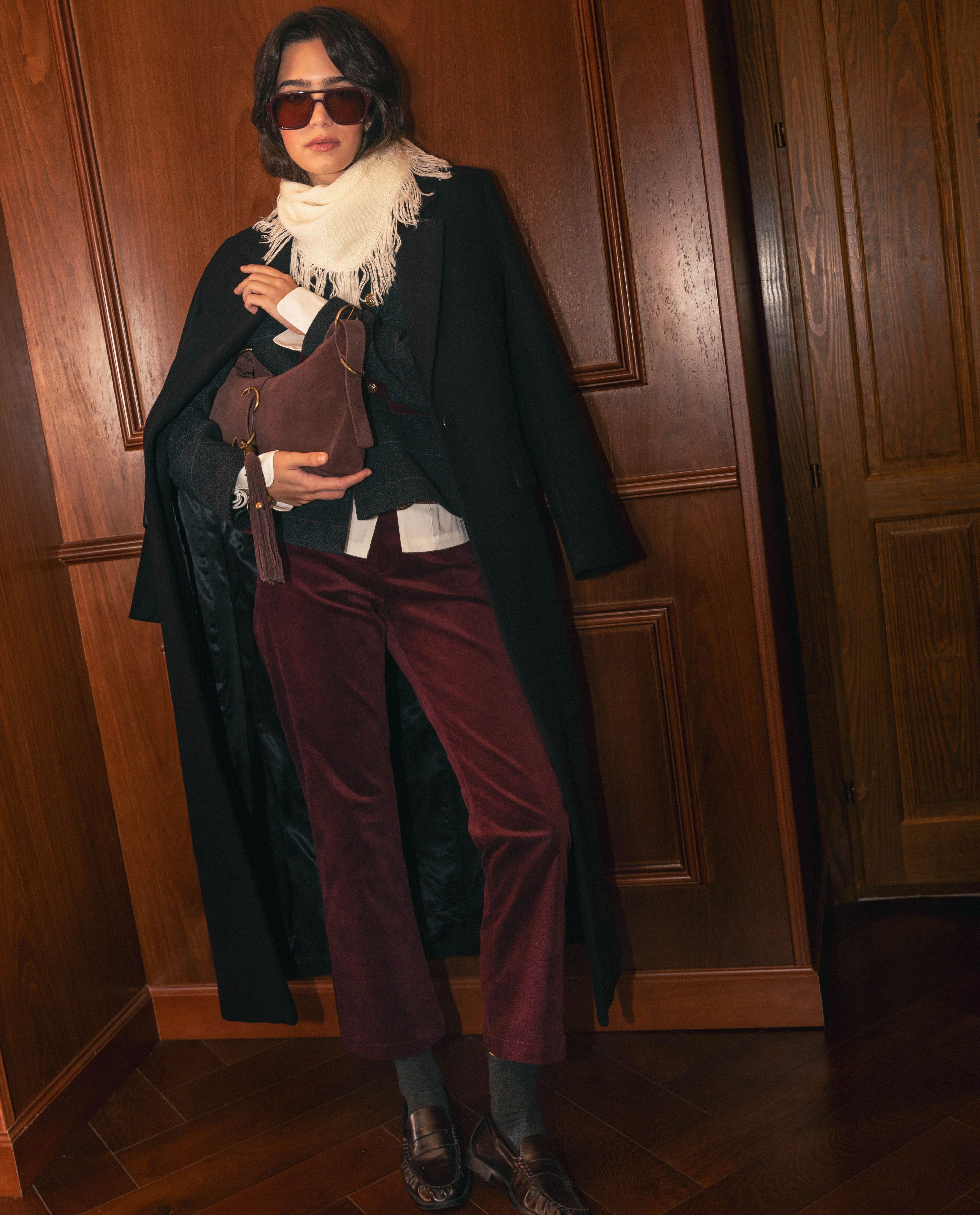 Pantalon Velvet Spell - Bordeaux