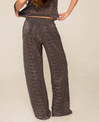 Pantalon Almost Texted You - Marron