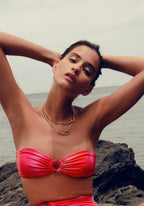 Haut De Maillot Bandeau Ambre - Print